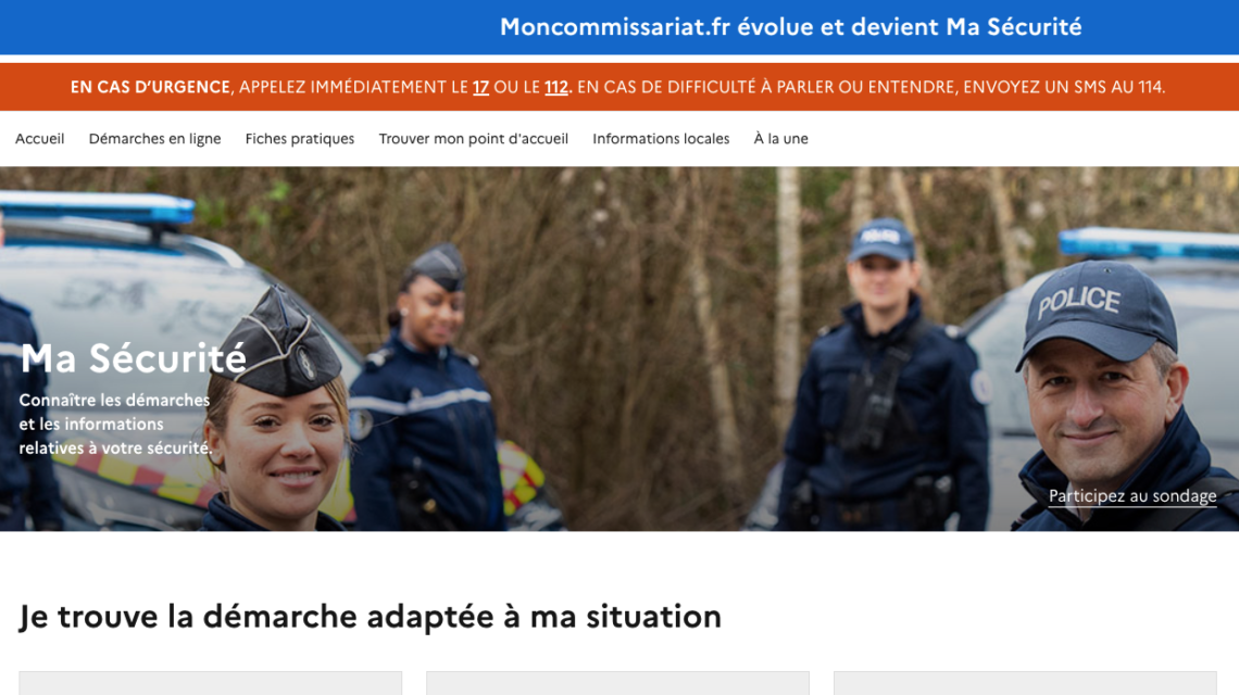 simplifier démarches police gendarmerie